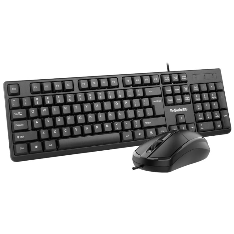 Set tastiera e mouse cablati K-Snake KM007 Tastiera per computer desktop, With Mouse, Without Mouse Set tastiera e mouse cablati K-Snake KM007 Tastiera per computer desktop, With Mouse, Without Mouse